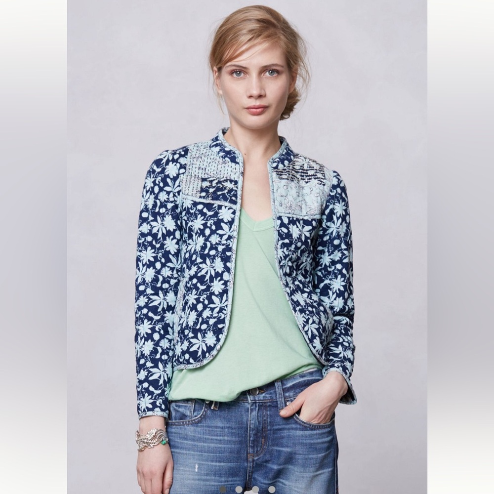 NWT! Leifsdottir Navy quilted Jacket Sz 14